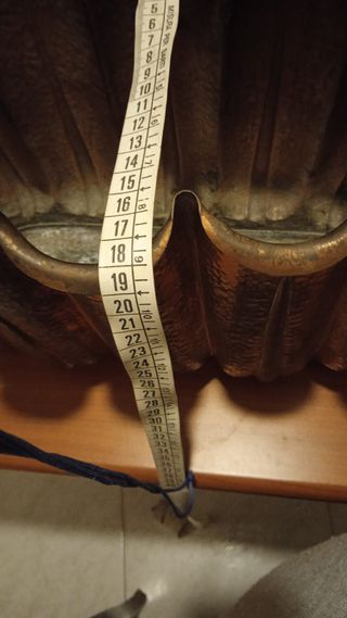 Vaso decorativo in rame martellato