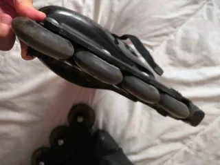 Juego Patines Línea y Protección y bolsa transport