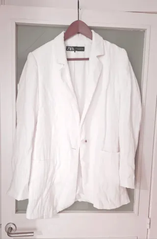 Blazer blanco Zara