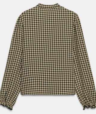 Camisa Zara cuadros Vichy volantes