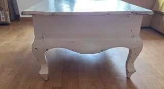 Mesa de centro madera beig 130x72x46