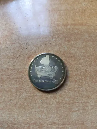 Moneda Plata Imaginarium Oso Avión