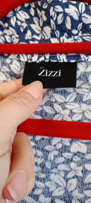 Abito camicia floreale blu/bianco taglia XL