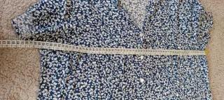 Abito camicia floreale blu/bianco taglia XL