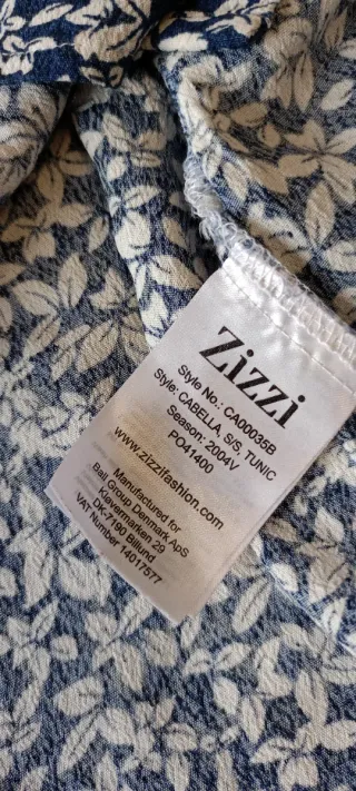 Abito camicia floreale blu/bianco taglia XL