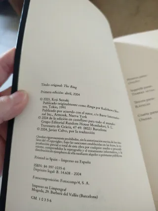 The ring (LITERATURA MONDADORI) (Spanish Edition)