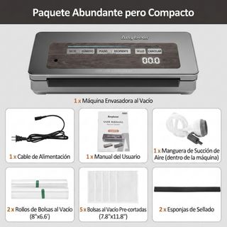 Envasadora al Vacío. PRECINTADA