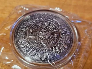 Moneda Plata Pura 9999 Escudo Aquiles