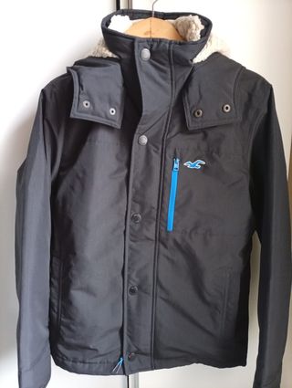 Nuevo parka Hollister All Weather Negro Talla XS