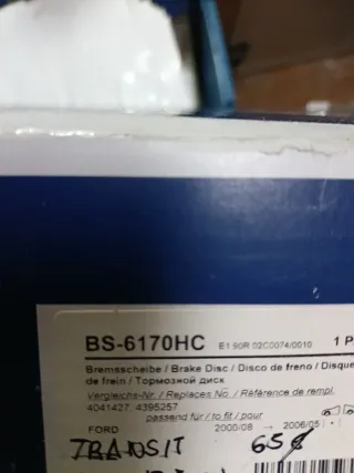 Discos Freno Delanteros Ford Transit MK5