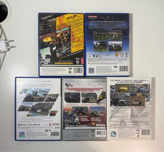 Lote 5 Juegos PS2: Driver, PES 2009, MotoGP 07, Mo
