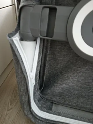 Minicuna colecho gris + colchón