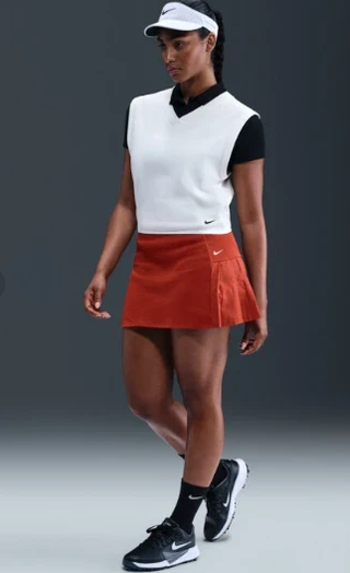 Falda Nike Golf Roja Mujer