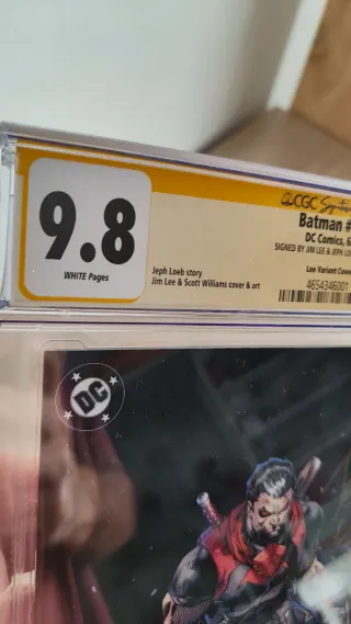 Cómic firmado CGC Batman Hush