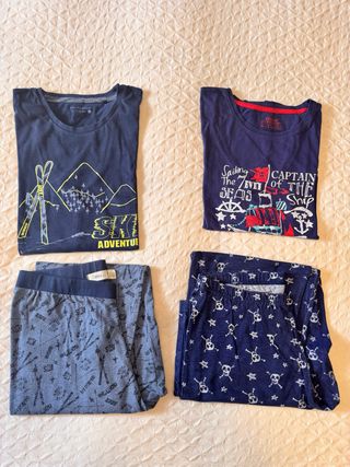 Lote 2 pijamas niños 11/12 años