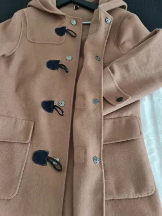 Abrigo Zara Trenca Camel Lana Talla M