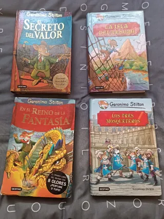 Colección de 4 libros de Gerónimo Stilton