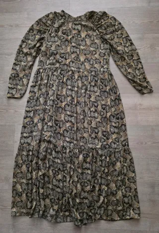 Vestido largo Zara estampado serpiente