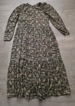 Vestido largo Zara estampado serpiente