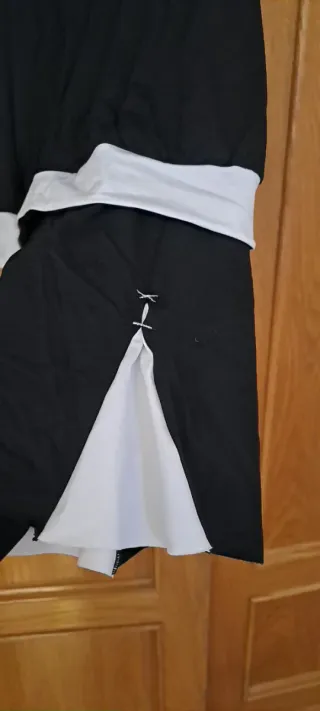 Vestido Naffta Negro y Blanco