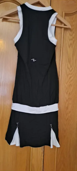 Vestido Naffta Negro y Blanco