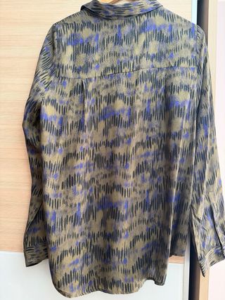 Blusa Scalpers verde y morada talla L