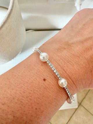 Parure Kiara orecchini e bracciale perle