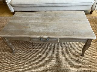 Mesa de centro madera decapada