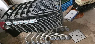 /Carritos de compra metálicos 4 carros