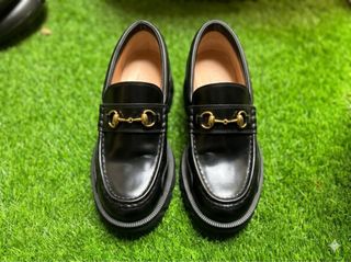 Mocasines Gucci Horsebit Negro Talla 38