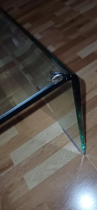 Mesa baja de cristal moderna