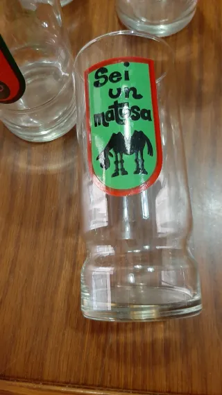 Bicchieri in vetro con scritta Sei un matusa