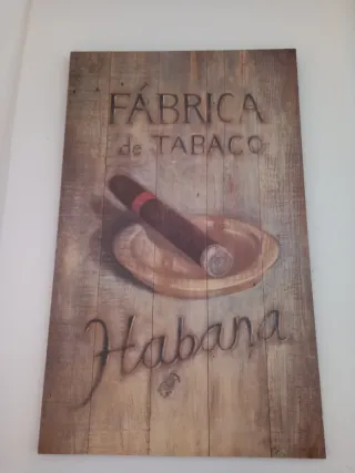 Cuadro rústico Fábrica de Tabaco Habana