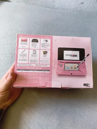Nintendo 3DS Rosa Completa con Scatola e Manuali