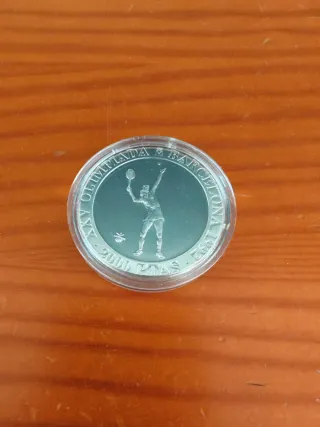 Moneda Plata Olimpiada Barcelona 1992