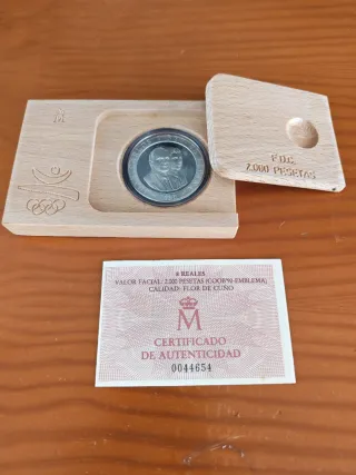 Moneda Plata Olimpiada Barcelona 1992