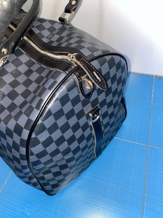 Louis Vuitton Keepall Bandoulière Negro Gris