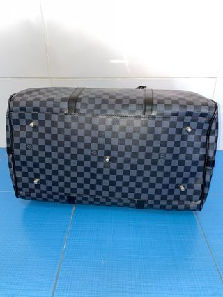 Louis Vuitton Keepall Bandoulière Negro Gris