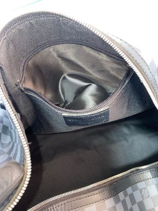 Louis Vuitton Keepall Bandoulière Negro Gris