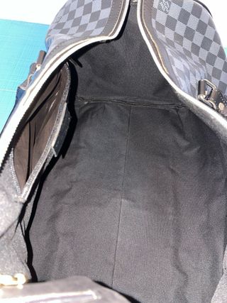 Louis Vuitton Keepall Bandoulière Negro Gris