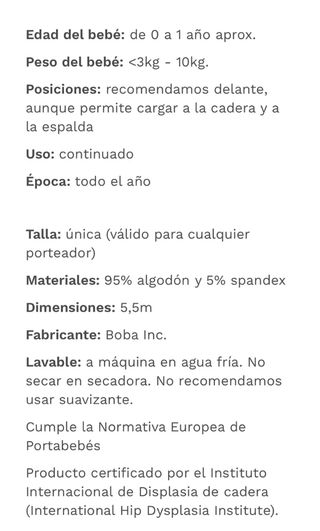 Fular Porteo Boba Estampado Luna