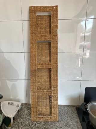 Portariviste in vimini e metallo