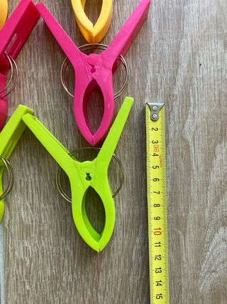 Pinzas de plástico grandes (pack 12)