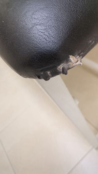 Camilla fija negra uso sanitario