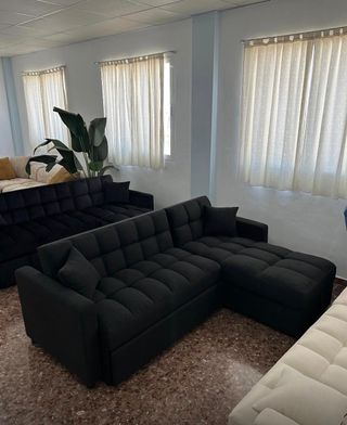 Sofá Kris Negro Tela