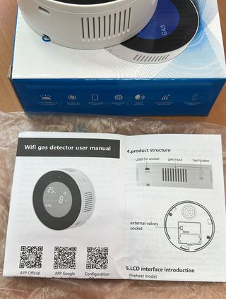 Detector de gas WiFi con alarma