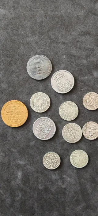 Colección de monedas antiguas