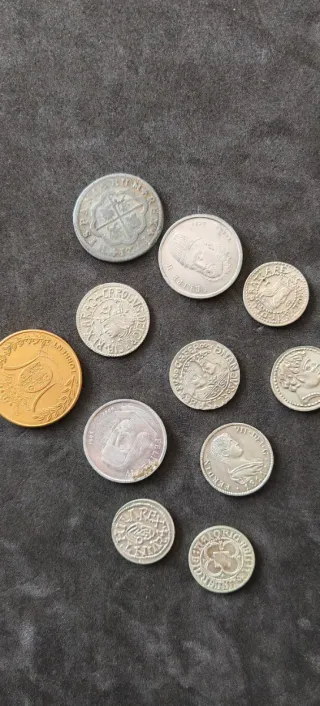 Colección de monedas antiguas