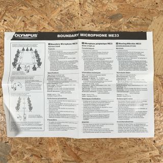 Olympus ME33 Microfono da Tavolo