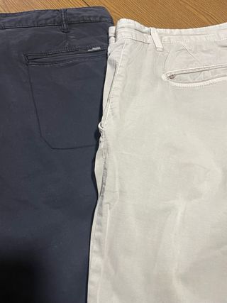 Pantaloni chino Pull&Bear Nero e Beige - 2 paia